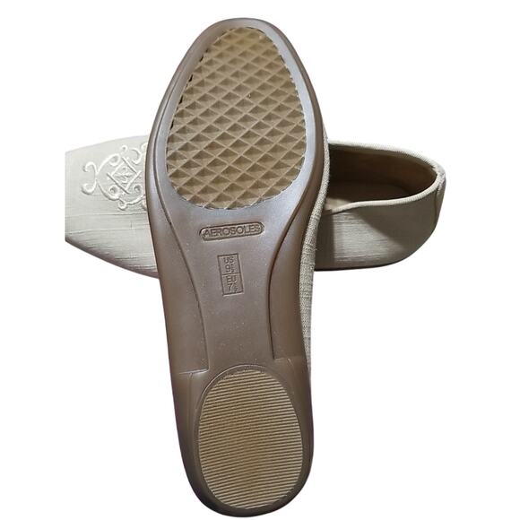 New Aerosoles Betunia LINEN Woven Slip On Loafer Smoking Slippers Women's Sz.9.5 - Picture 7 of 7